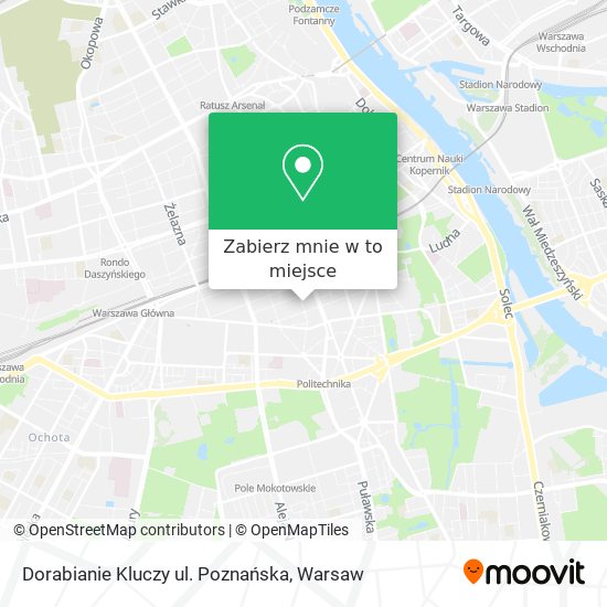 Mapa Dorabianie Kluczy ul. Poznańska