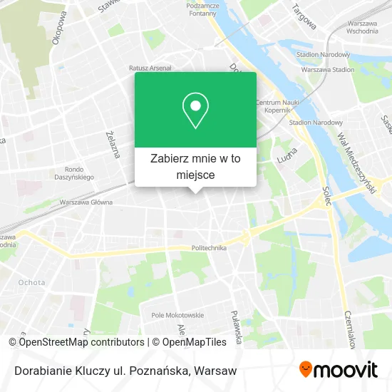 Mapa Dorabianie Kluczy ul. Poznańska
