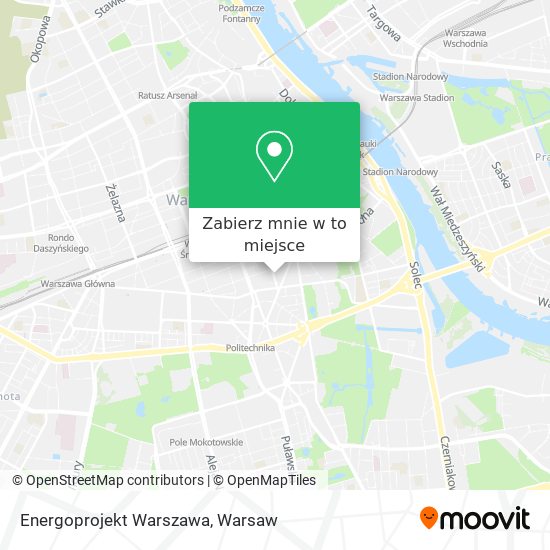 Mapa Energoprojekt Warszawa