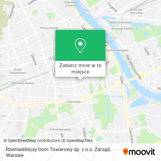 Mapa Rzemieślniczy Dom Towarowy sp. z o.o. Zarząd