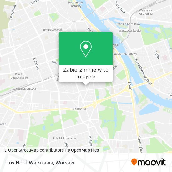 Mapa Tuv Nord Warszawa