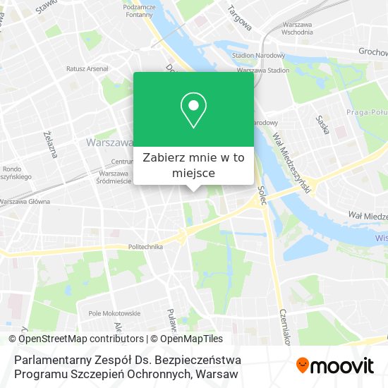 Mapa Parlamentarny Zespół Ds. Bezpieczeństwa Programu Szczepień Ochronnych