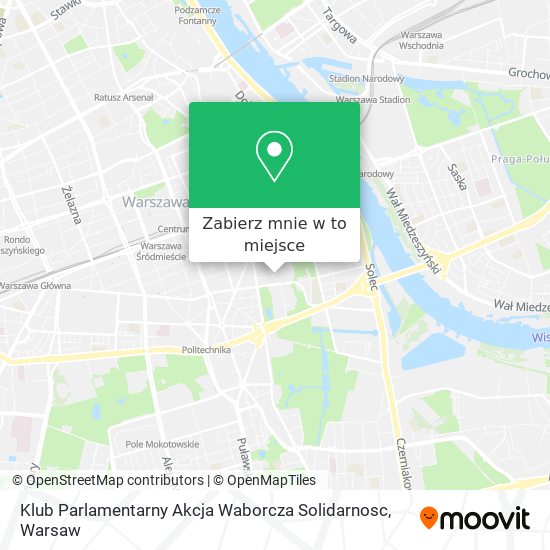 Mapa Klub Parlamentarny Akcja Waborcza Solidarnosc