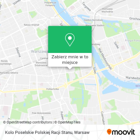 Mapa Kolo Poselskie Polskiej Racji Stanu