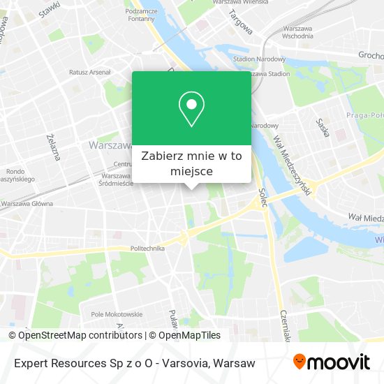 Mapa Expert Resources Sp z o O - Varsovia