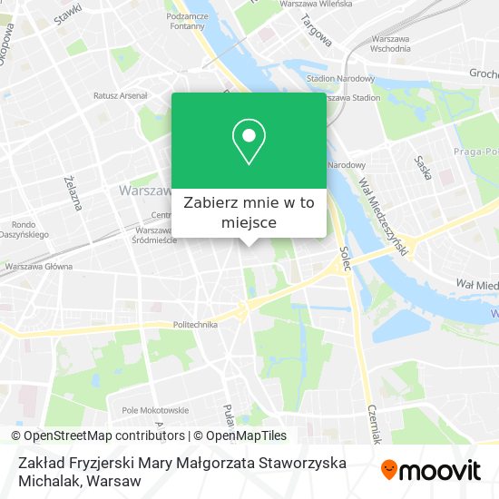 Mapa Zakład Fryzjerski Mary Małgorzata Staworzyska Michalak