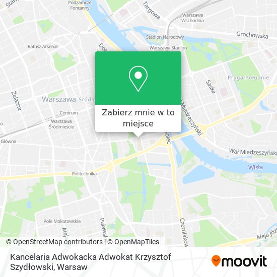 Mapa Kancelaria Adwokacka Adwokat Krzysztof Szydłowski