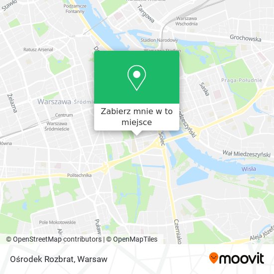 Mapa Ośrodek Rozbrat