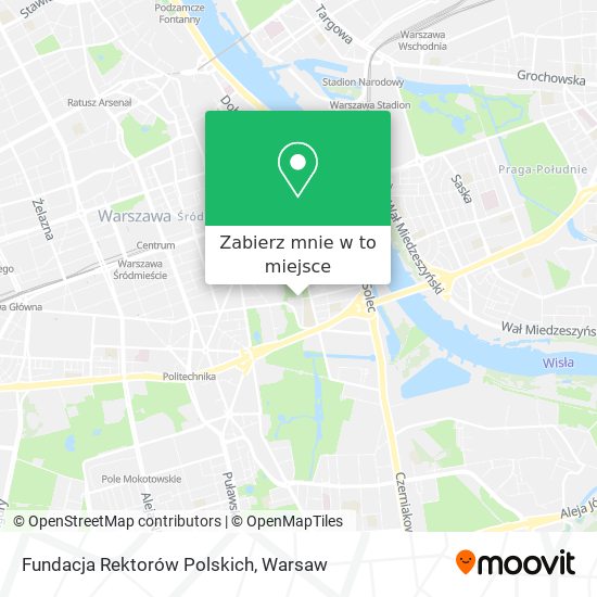 Mapa Fundacja Rektorów Polskich