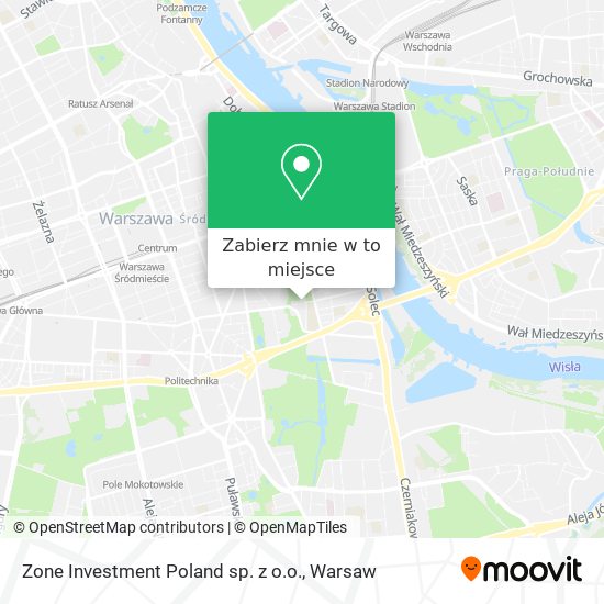 Mapa Zone Investment Poland sp. z o.o.