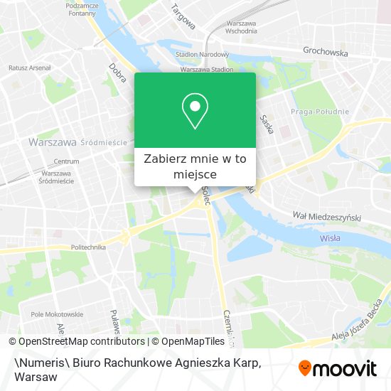 Mapa \Numeris\ Biuro Rachunkowe Agnieszka Karp