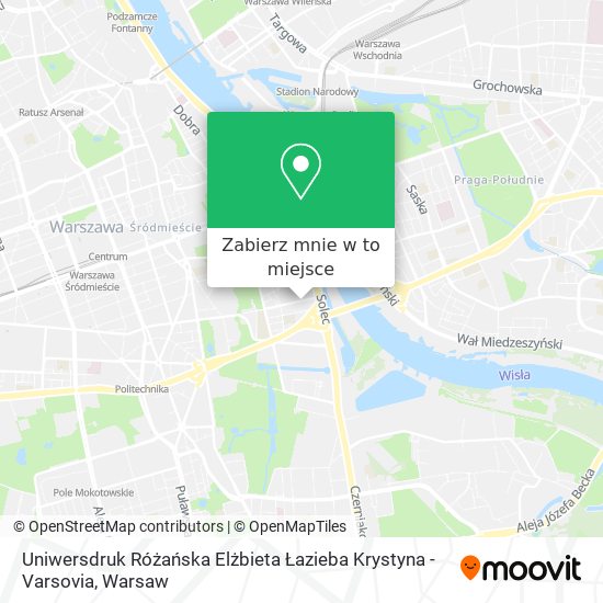 Mapa Uniwersdruk Różańska Elżbieta Łazieba Krystyna - Varsovia