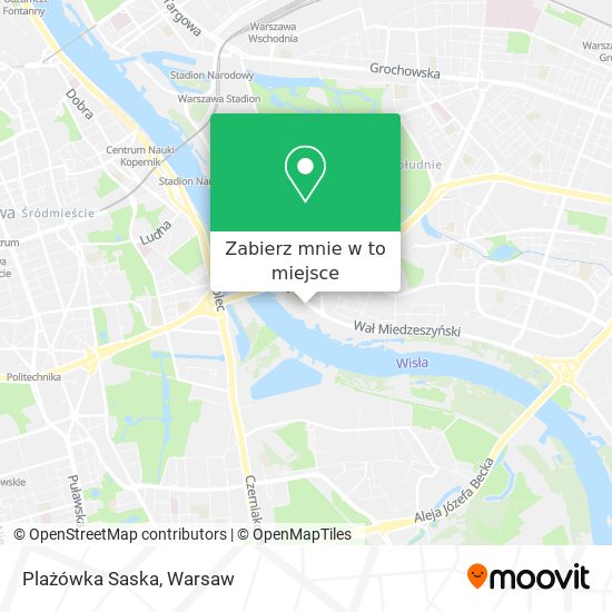 Mapa Plażówka Saska