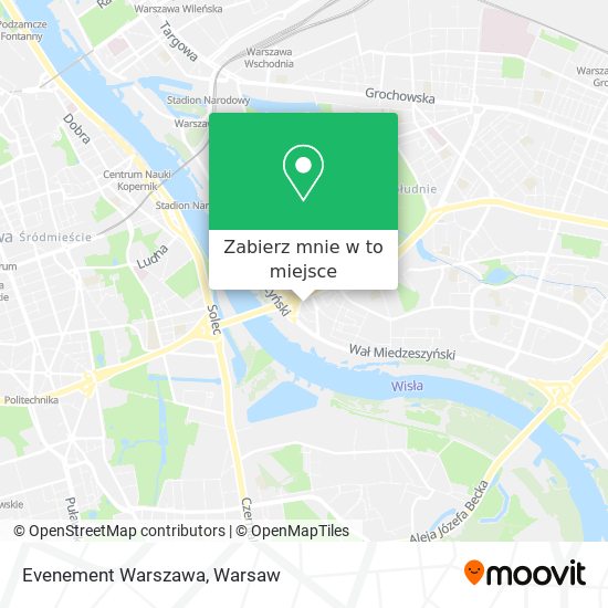 Mapa Evenement Warszawa