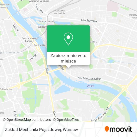 Mapa Zakład Mechaniki Pojazdowej