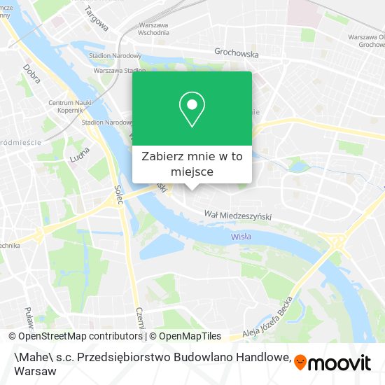 Mapa \Mahe\ s.c. Przedsiębiorstwo Budowlano Handlowe