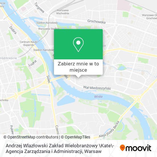 Mapa Andrzej Wlazłowski Zakład Wielobranżowy \Kate\-Agencja Zarządzania i Administracji