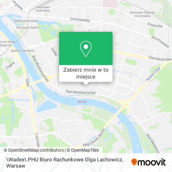 Mapa \Wadex\ PHU Biuro Rachunkowe Olga Lachowicz