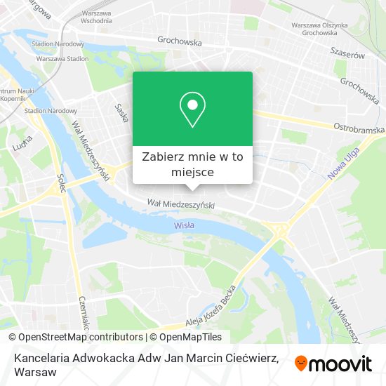 Mapa Kancelaria Adwokacka Adw Jan Marcin Ciećwierz