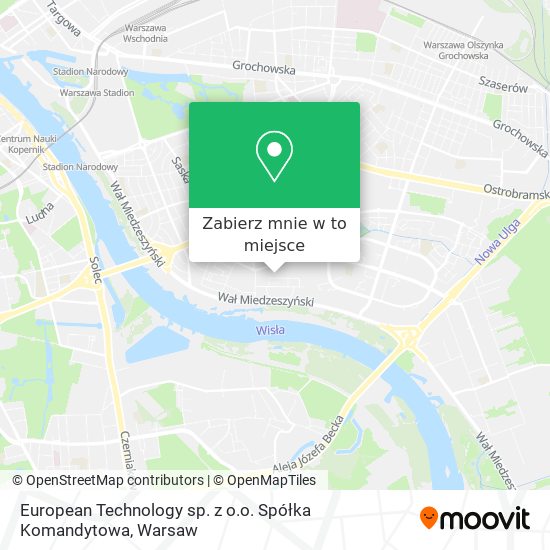 Mapa European Technology sp. z o.o. Spółka Komandytowa