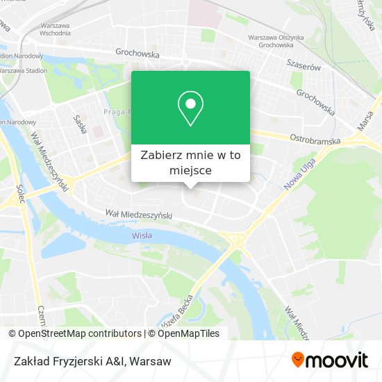 Mapa Zakład Fryzjerski A&I