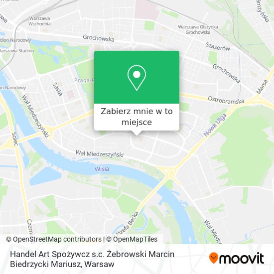 Mapa Handel Art Spożywcz s.c. Żebrowski Marcin Biedrzycki Mariusz