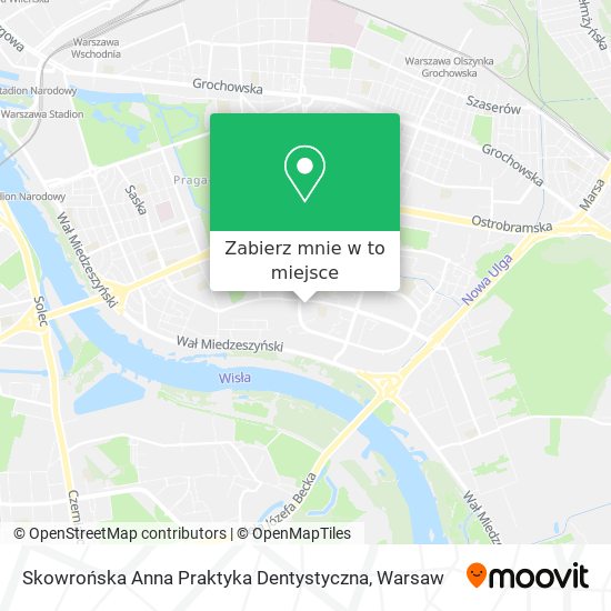 Mapa Skowrońska Anna Praktyka Dentystyczna