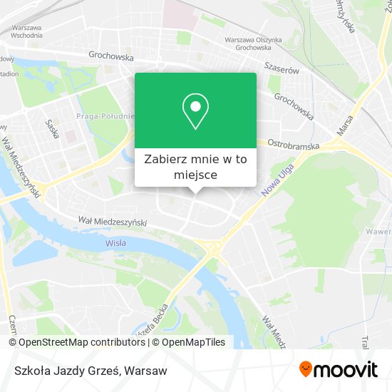 Mapa Szkoła Jazdy Grześ