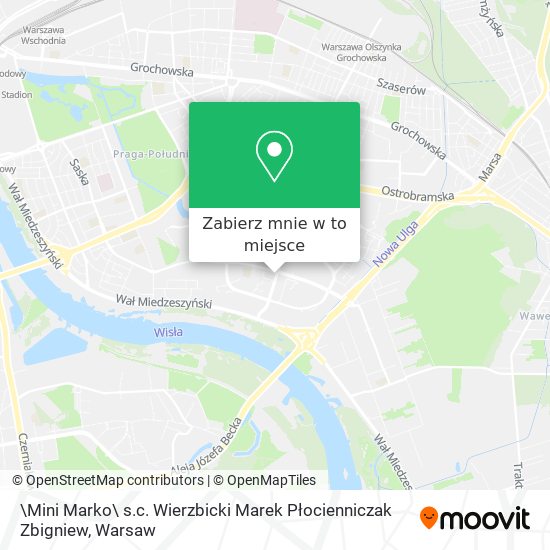 Mapa \Mini Marko\ s.c. Wierzbicki Marek Płocienniczak Zbigniew