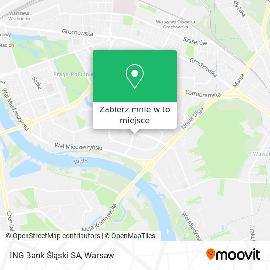 Mapa ING Bank Śląski SA