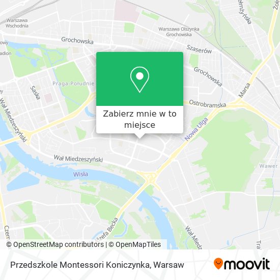 Mapa Przedszkole Montessori Koniczynka