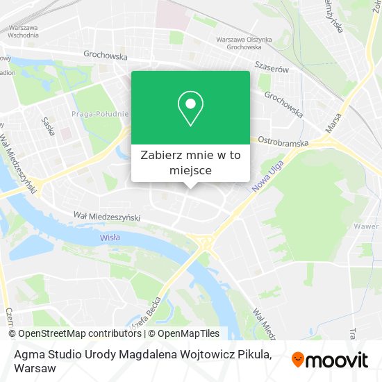 Mapa Agma Studio Urody Magdalena Wojtowicz Pikula