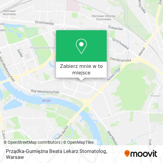 Mapa Prządka-Gumiężna Beata Lekarz Stomatolog