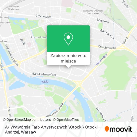 Mapa A/ Wytwórnia Farb Artystycznych \Otocki\ Otocki Andrzej