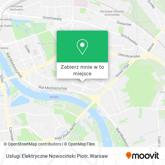 Mapa Usługi Elektryczne Nowociński Piotr