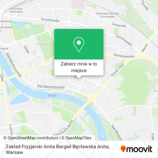 Mapa Zakład Fryzjerski Anita Bargieł Bęcławska Anita