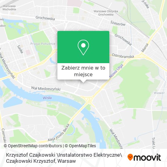 Mapa Krzysztof Czajkowski \Instalatorstwo Elektryczne\ Czajkowski Krzysztof