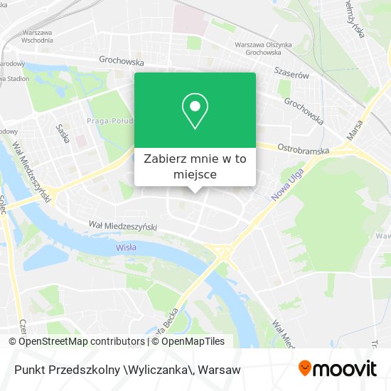 Mapa Punkt Przedszkolny \Wyliczanka\