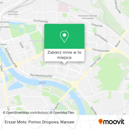 Mapa Erszar Moto. Pomoc Drogowa