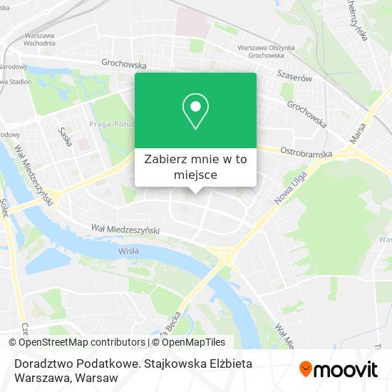 Mapa Doradztwo Podatkowe. Stajkowska Elżbieta Warszawa