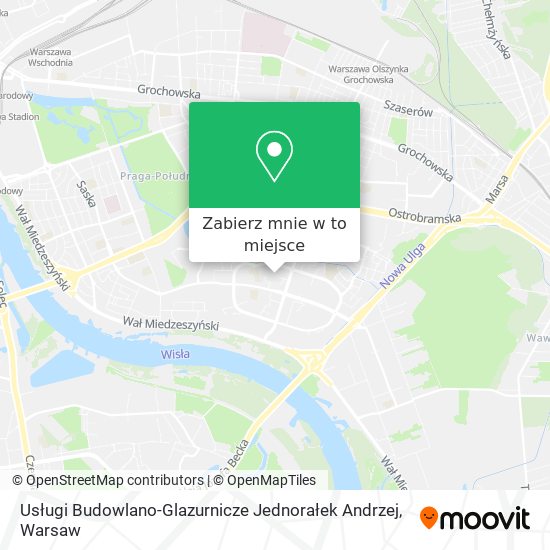 Mapa Usługi Budowlano-Glazurnicze Jednorałek Andrzej