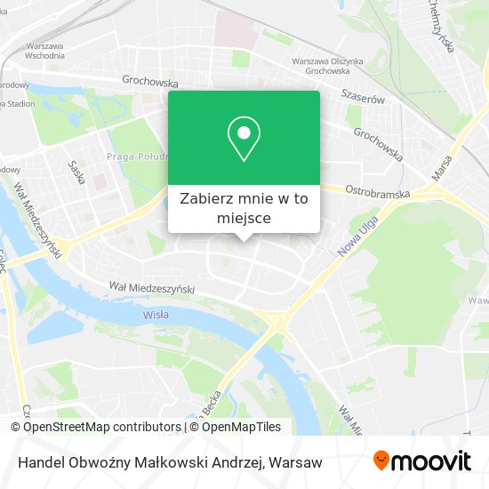 Mapa Handel Obwoźny Małkowski Andrzej