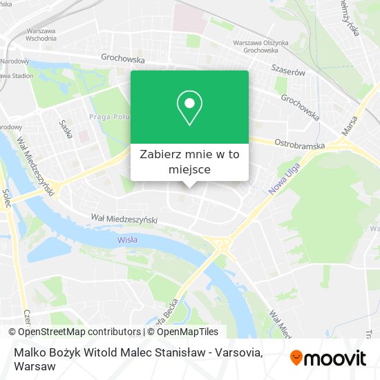 Mapa Malko Bożyk Witold Malec Stanisław - Varsovia