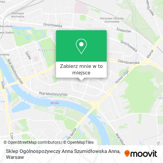 Mapa Sklep Ogólnospożywczy Anna Szumidłowska Anna