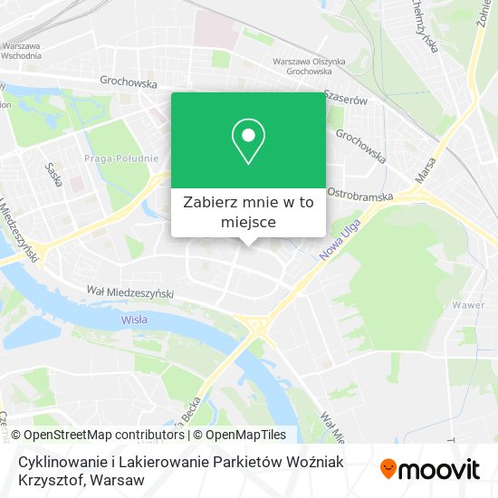 Mapa Cyklinowanie i Lakierowanie Parkietów Woźniak Krzysztof