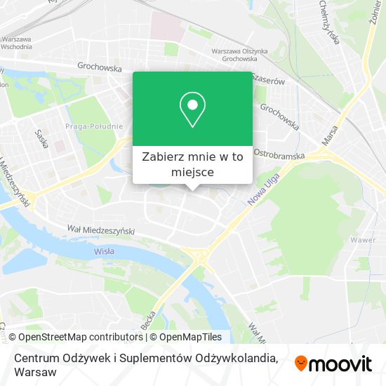 Mapa Centrum Odżywek i Suplementów Odżywkolandia