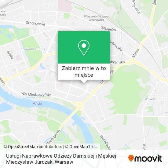 Mapa Usługi Naprawkowe Odzieży Damskiej i Męskiej Mieczysław Jurczak