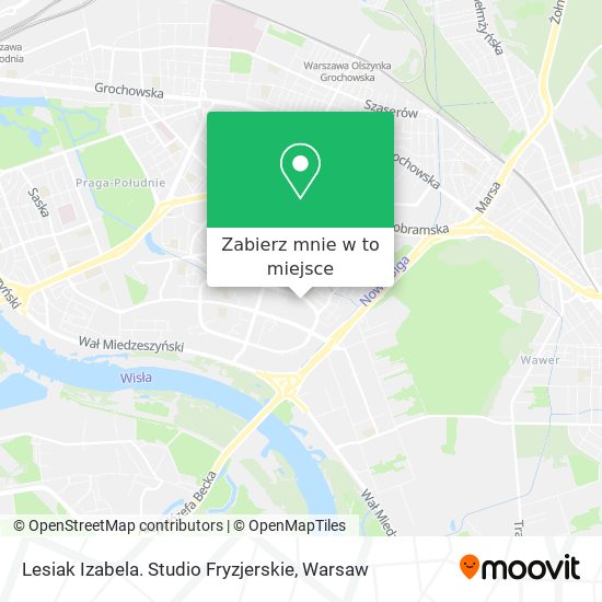 Mapa Lesiak Izabela. Studio Fryzjerskie