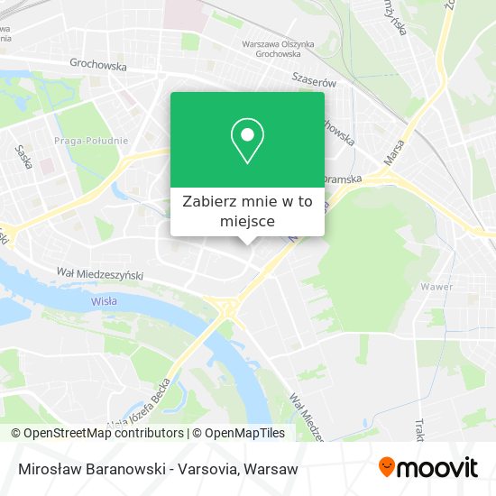 Mapa Mirosław Baranowski - Varsovia