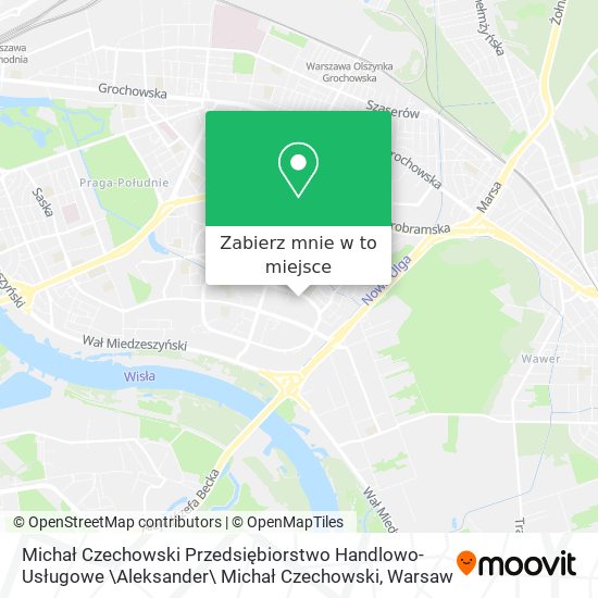 Mapa Michał Czechowski Przedsiębiorstwo Handlowo-Usługowe \Aleksander\ Michał Czechowski